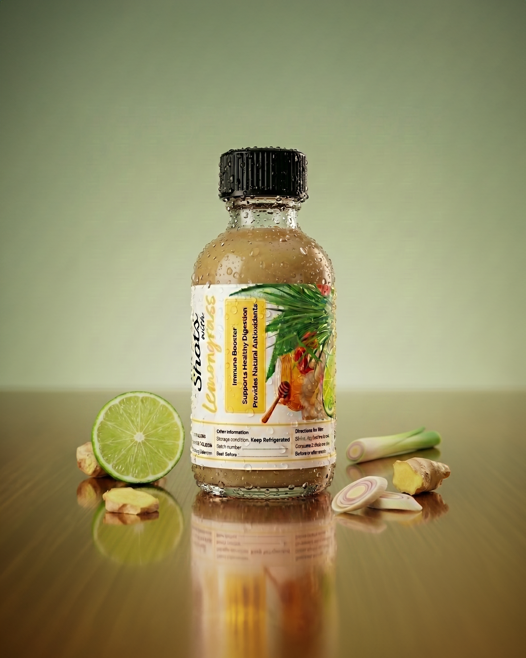 Mutsu's Organic Ginger Shots with Lemongrass